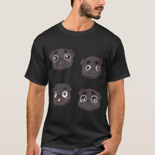 Cute funny pug face pack T-Shirt