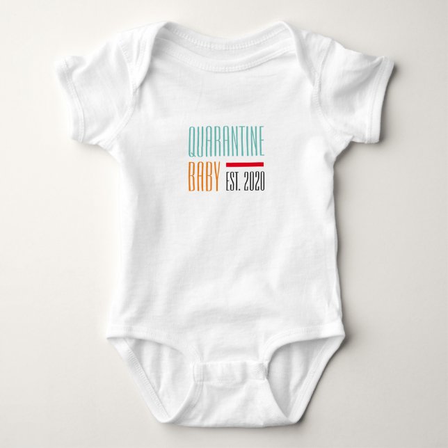 Cute & Funny Quarantine Baby 2020 Bodysuit (Front)