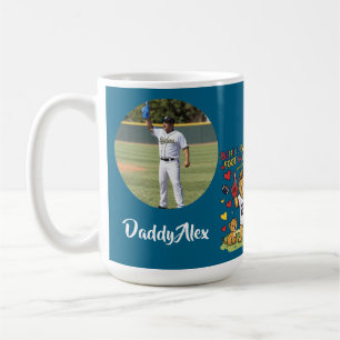 Cute Funny Quotes Lion Football Dad Photo Coffee Mug