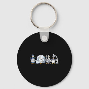 Cute funny radiologic technologist gooses tech key ring