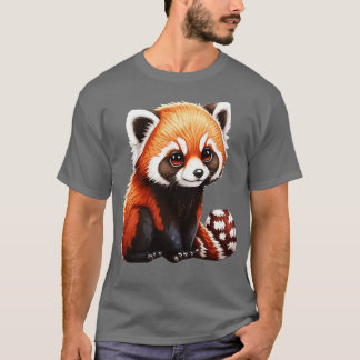 Cute Funny Red Pand T-Shirt