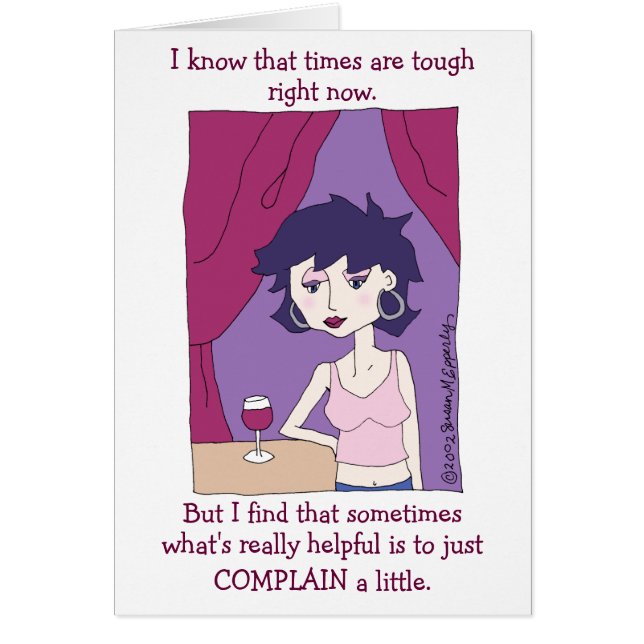 Cute Funny Red Wine Vino Cartoon Girl (Front)