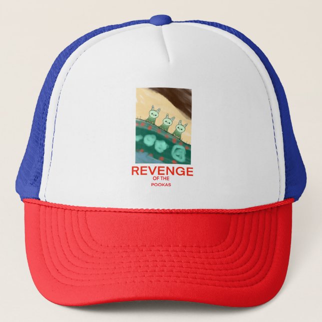 Cute Funny Revenge of the Pookas Hobgoblin Trucker Hat (Front)