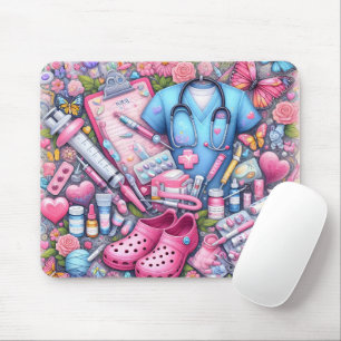 Cute/Funny RN Nurse Mouse Mat