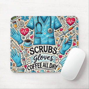 Cute/Funny RN Nurse Mouse Mat
