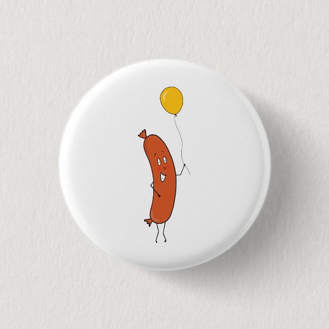 Cute funny Sausage 3 Cm Round Badge (Front)