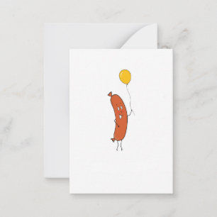 Cute funny Sausage Card