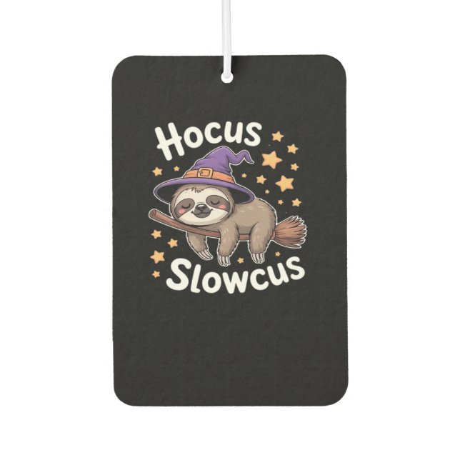 Cute Funny Sloth Halloween Essential T-Shirt Car Air Freshener (Front)
