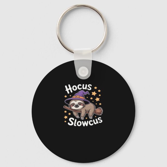 Cute Funny Sloth Halloween Essential T-Shirt Key Ring (Front)
