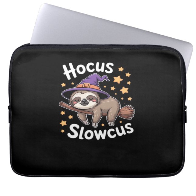 Cute Funny Sloth Halloween Essential T-Shirt Laptop Sleeve (Front)