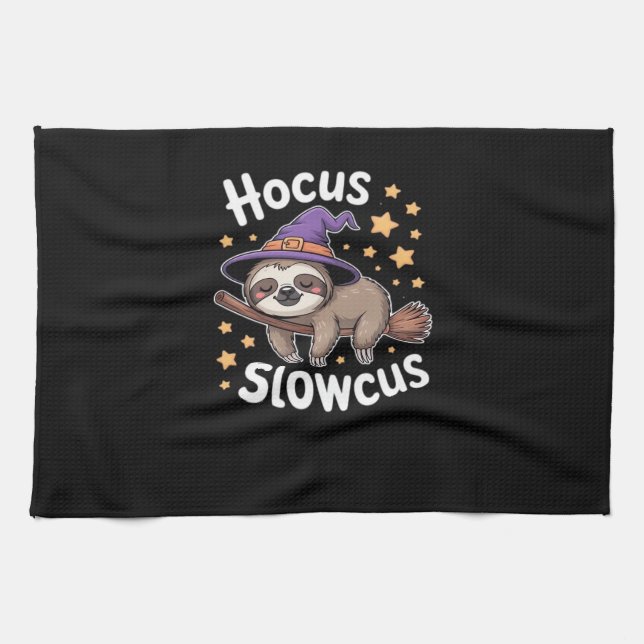 Cute Funny Sloth Halloween Essential T-Shirt Tea Towel (Horizontal)