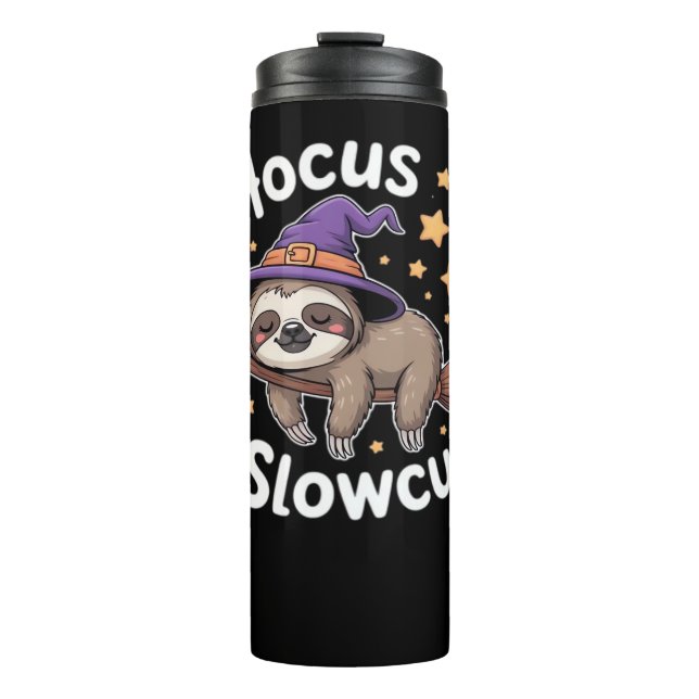 Cute Funny Sloth Halloween Essential T-Shirt Thermal Tumbler (Front)