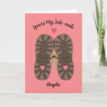 Cute Funny Sole Mate Valentines Day