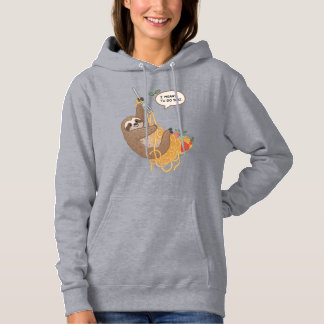 Cute & Funny Spaghetti Sloth | "I Meant To Do That Hoodie