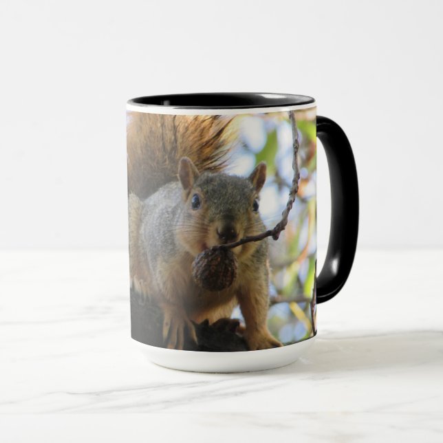 Cute Funny Squirrel Coffee Mug (Front Right)