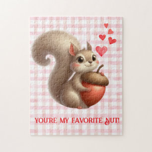 Cute funny squirrel Valentine's Day Jigsaw Puzzle