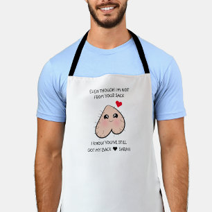 Cute Funny Step Dad Father's Day Apron