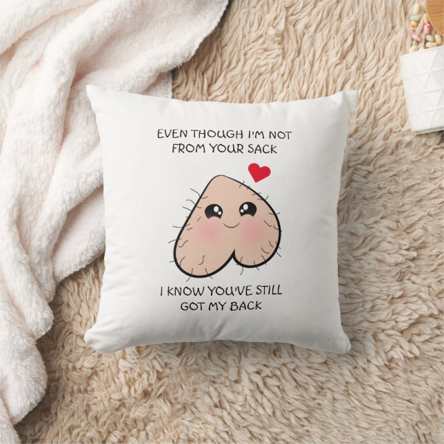 Cute Funny Step Dad Father's Day Cushion (Blanket)