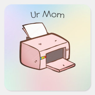 Cute funny sticker