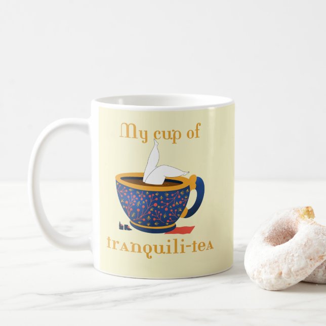 Cute Funny Tea  Coffee Mug (With Donut)