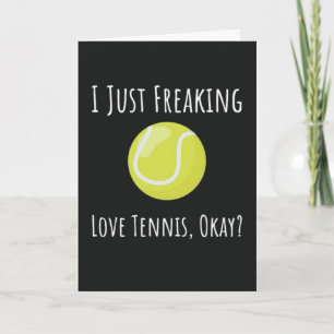 Cute Funny Tennis Cards For Player Sports Humour