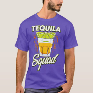 Cute Funny Tequila Squad Margarita Drinking T-Shirt
