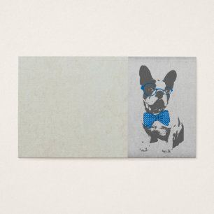 Cute funny trendy vintage animal French bulldog
