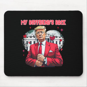 Cute Funny Trump Valentine My Boyfriend's Ck White Mouse Mat