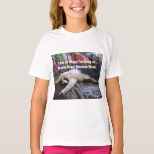 Cute Funny Tuxedo Cat Mexican Wave cats T-Shirt