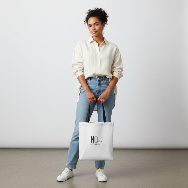 Cute funny typography humour fun quote tote bag (Creator Uploaded)