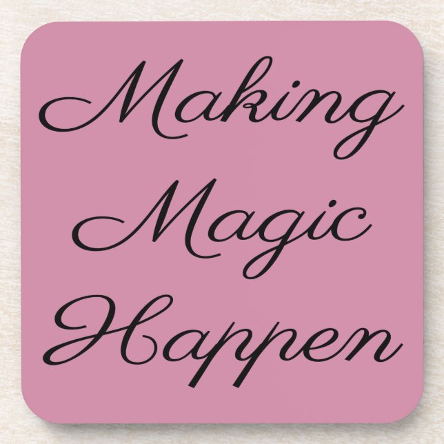 Cute Funny Vacation Magic Coaster (Front)