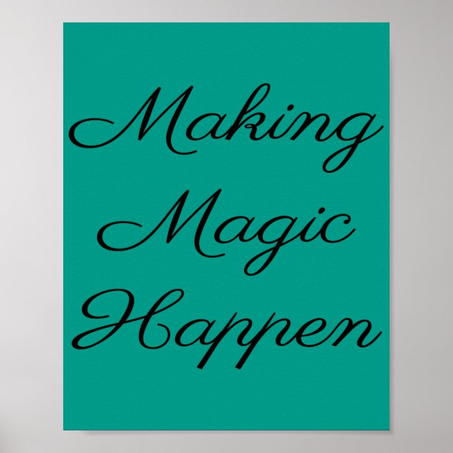 Cute Funny Vacation Magic Poster (Front)