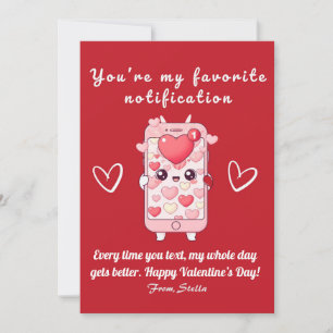 Cute Funny Valentine’s Day Card   Kawaii Phone