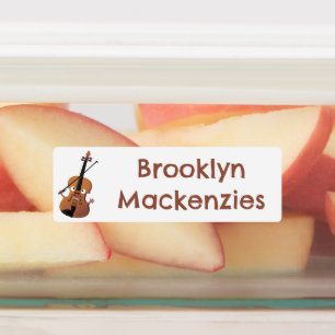 Cute funny violin musical cartoon personalised