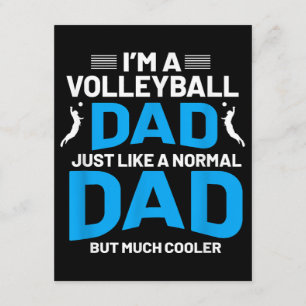 Cute Funny Volleyball Gift For Dads and Men Enclosure Card
