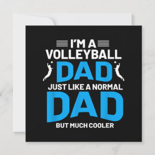 Cute Funny Volleyball Gift For Dads and Men Invitation