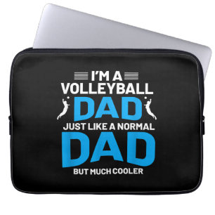 Cute Funny Volleyball Gift For Dads and Men Laptop Sleeve