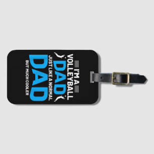 Cute Funny Volleyball Gift For Dads and Men Luggage Tag