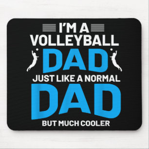 Cute Funny Volleyball Gift For Dads and Men Mouse Mat