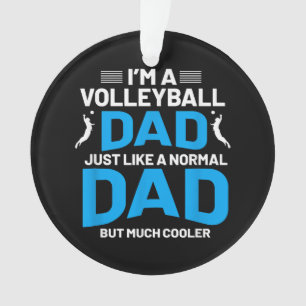 Cute Funny Volleyball Gift For Dads and Men Ornament