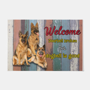 Cute Funny Welcome Door Mat, Dog Mum Quotes Doormat