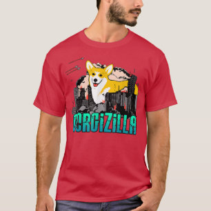 Cute Funny Welsh Corgi Dog Corgizilla Dog lovers T-Shirt