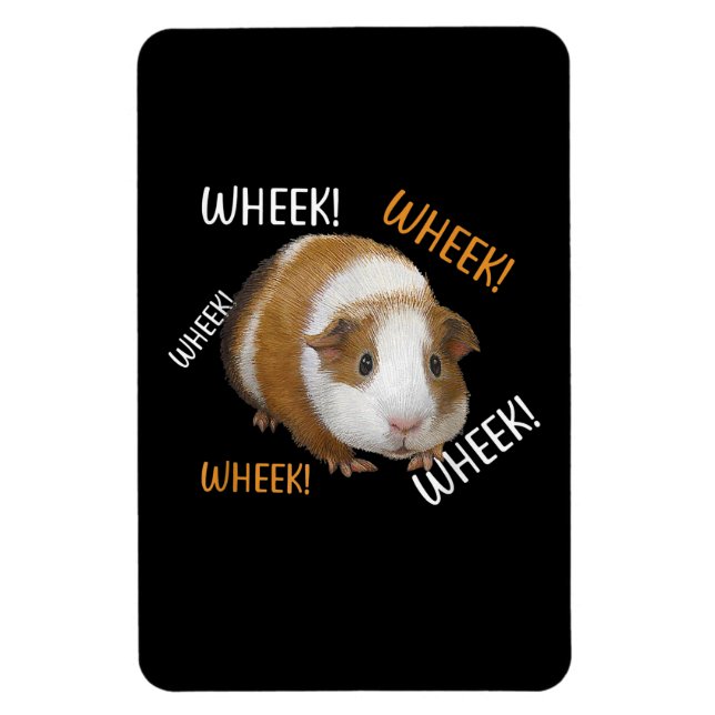 Cute & Funny Wheek - Guinea Pig Owner Cavy Lover Magnet (Vertical)