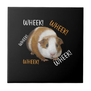 Cute & Funny Wheek - Guinea Pig Owner Cavy Lover Tile