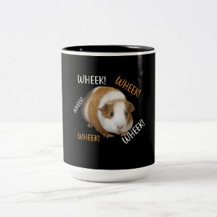 Cute & Funny Wheek - Guinea Pig Owner Cavy Lover Two-Tone Coffee Mug