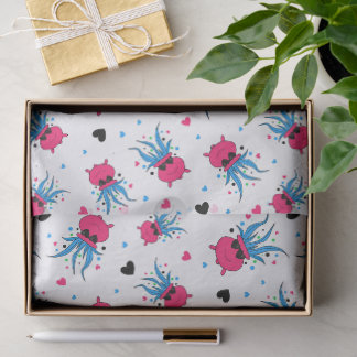 Cute Funny Witch Potion patterned Tissue Paper