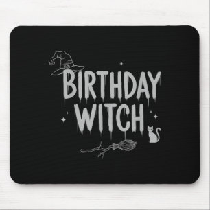 Cute Funny Witch Witchy Birthday Witches Happy Wom Mouse Mat
