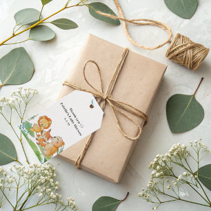 Cute Funny woodland Animals Baby Shower Gift Tags