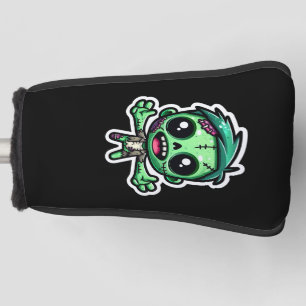 Cute, funny zombie golf head cover