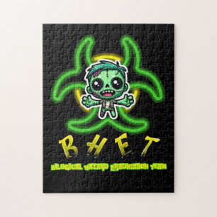 Cute, funny zombie jigsaw puzzle